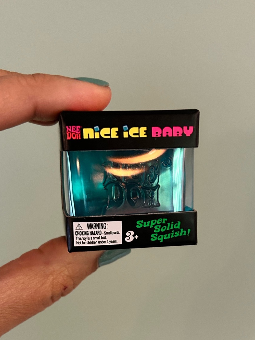 Needoh Nice Ice Baby Solid Squish Toy - Blue - Picture 2 of 5